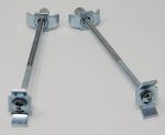 2 Pack KIHAF26296220Z Joint Fasteners Workshop Connectors Adjustable Recessed Work Surface Countertop Bolts 5 7/8" Length Steel Made in Germany - Image 3